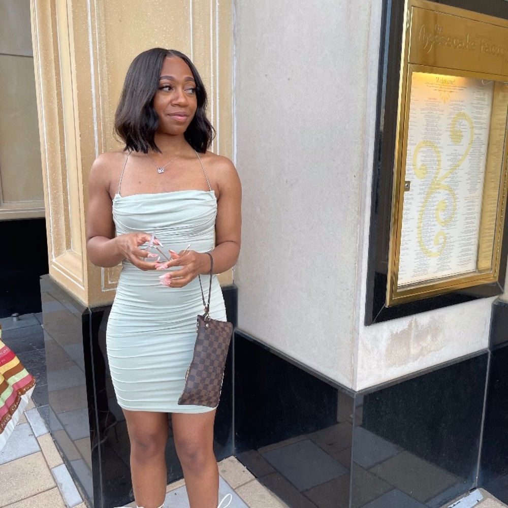 Oh Polly Khaki Dress (worn 1x)